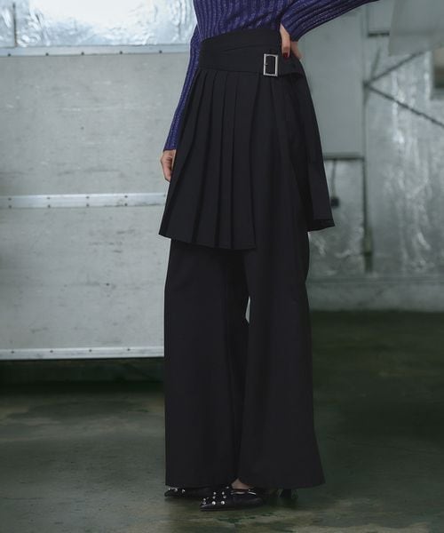 HARE（ハレ）の「プリーツスカートレイヤードパンツ（）」 - WEAR
