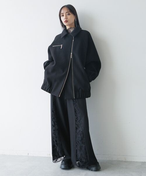 ウーリーテックステンカラージップブルゾン HARE(ハレ)の「ウーリーテックステンカラージップブルゾン