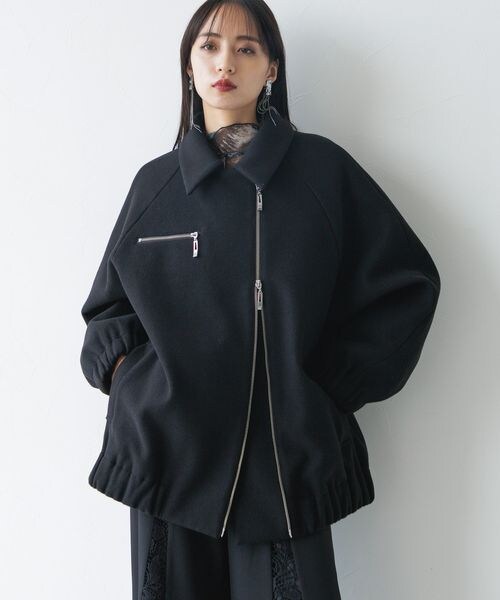 ウーリーテックステンカラージップブルゾン HARE(ハレ)の「ウーリーテックステンカラージップブルゾン