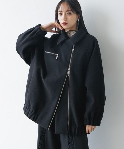 美品　HAREウーリーテックステンカラージップブルゾン HARE（ハレ）の「ウーリーテックステンカラージップブルゾン（）」 - WEAR