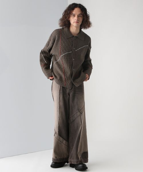 [即完品] HARE サイコウチクデニムパンツ 中古・古着通販】HARE (ハレ) サイコウチクデニムパンツ ブルー