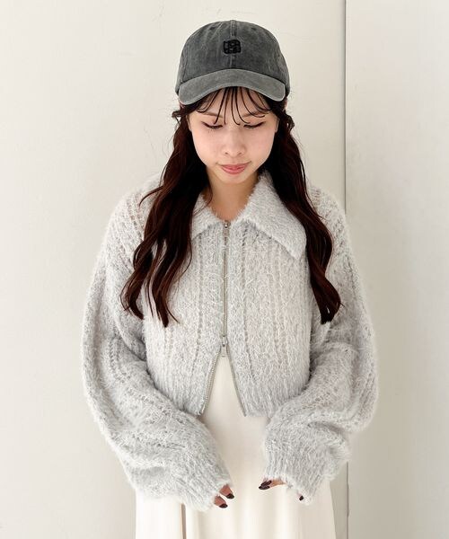 Heather WZIPシャギーニット2Pワンピース Heather（ヘザー）の「WZIPシャギーニット2Pワンピース（）」 - WEAR