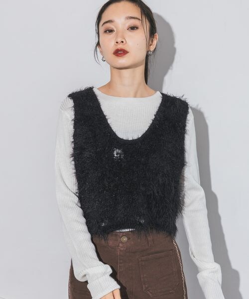 JEANASIS（ジーナシス）の「MIXヤーンニットビスチェ2P（）」 - WEAR