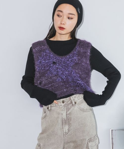 JEANASIS（ジーナシス）の「MIXヤーンニットビスチェ2P（）」 - WEAR