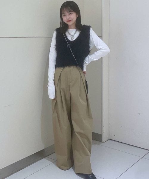 JEANASIS（ジーナシス）の「MIXヤーンニットビスチェ2P（）」 - WEAR