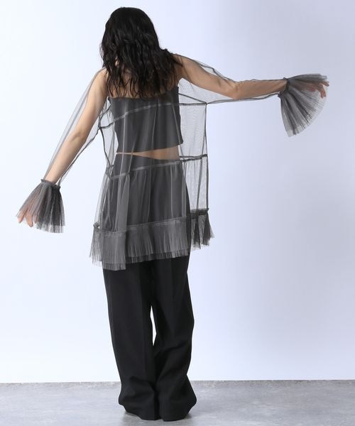 激レア　プリーツプリーズ　スリット　2way ワンピース　チュニック　L相当 d9383-all-01.jpg