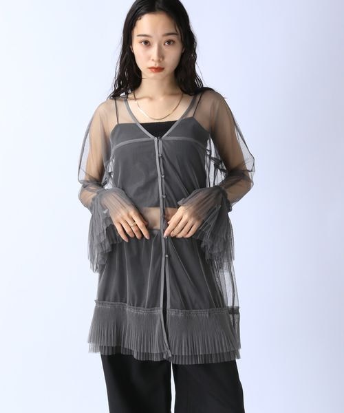 fiction tokyo 2wayチュニックワンピース black 2wayチュニックワンピース / 2Way Collar Tunic One-Piece |