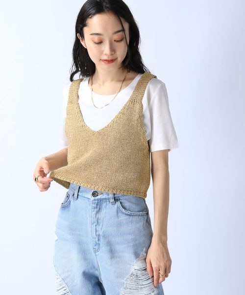 JEANASIS グリッタービスチェ2P JEANASIS（ジーナシス）の「グリッタービスチェ2P SS（）」 - WEAR