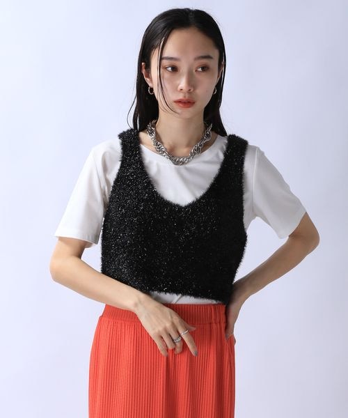 ジーナシス　グリッタービスチェ２Ｐ　Ｆ JEANASIS（ジーナシス）の「グリッタービスチェ2P SS（）」 - WEAR
