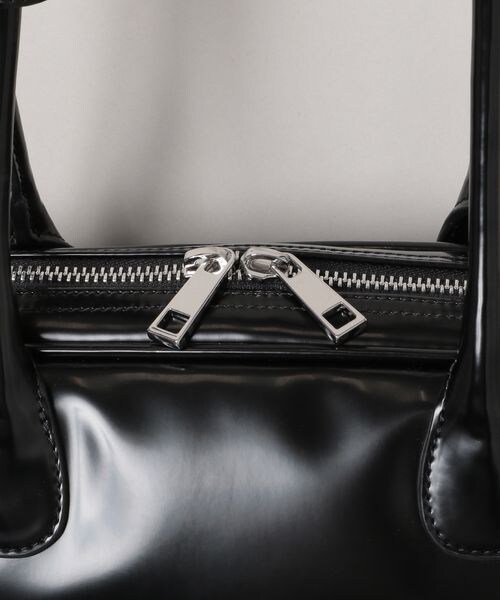 JEANASIS（ジーナシス）の「フェイクレザーボーリングBAG（バッグ・ブラック(09)/グレー(12)/ボルドー(35)・FREE）」の20枚目の写真