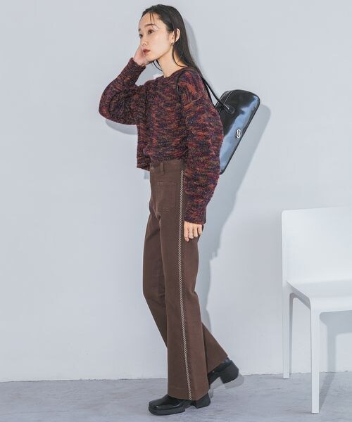 JEANASIS（ジーナシス）の「フェイクレザーボーリングBAG（バッグ・ブラック(09)/グレー(12)/ボルドー(35)・FREE）」の5枚目の写真