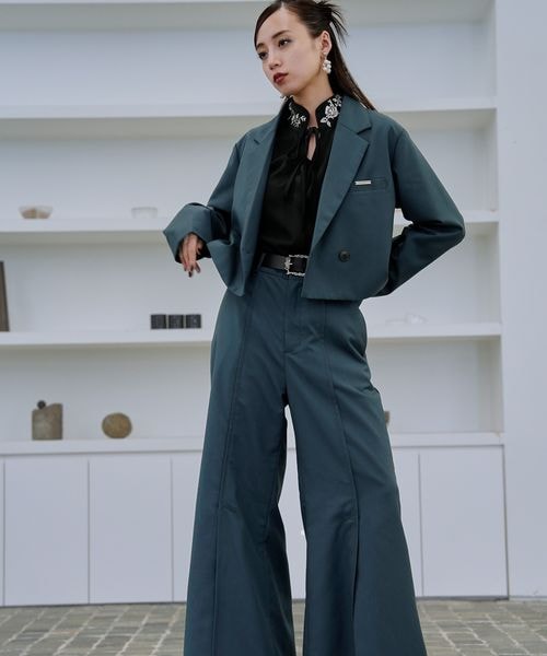 HAREハレ/セットアップ エスニックスーツ総柄 民族柄　上下セット 個性的 HAREハレ/セットアップ エスニックスーツ総柄 民族柄 上下セット 個性