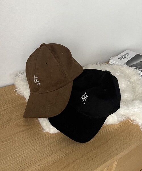 CAPRICIEUX LE'MAGE（カプリシューレマージュ）の「ロゴキャップ（キャップ・レディース・ベージュ/ブラック・F）」の2枚目の写真