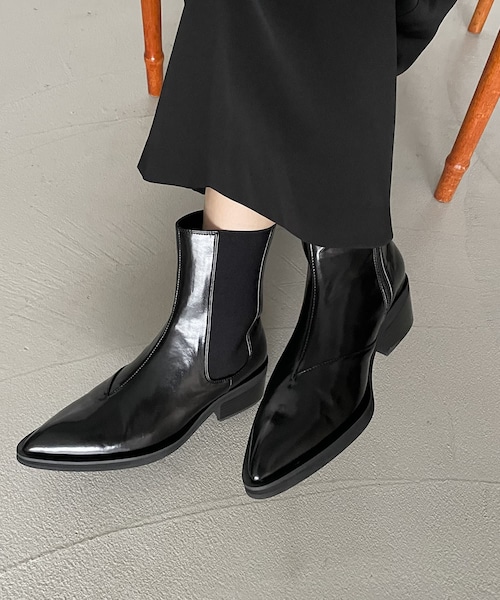 カプリシュレマージュ　本革サイドゴアブーツ　24.5 EVOL カプリシュレマージュ 本革サイドゴアブーツ 24.5 EVOL