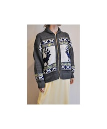 -- | カウチンニットブルゾン(その他アウター)