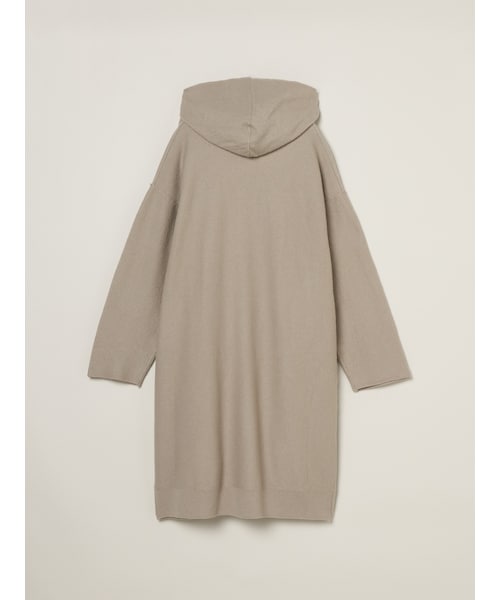 three dots（スリードッツ）の「フェルトセーター カーディガンコート