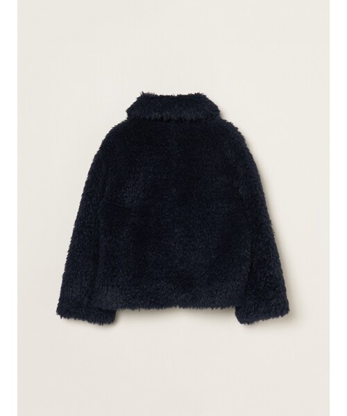 three dots（スリードッツ）の「エコペルファー ショートコート