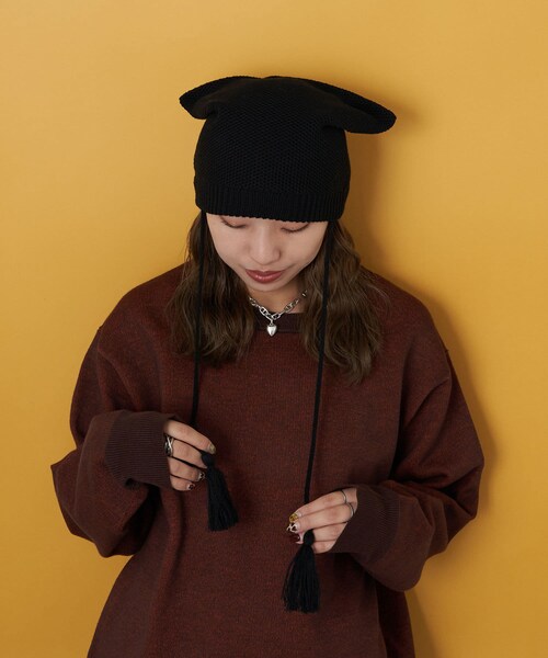 CIAOPANIC（チャオパニック）の「猫耳ニット帽（ニットキャップ