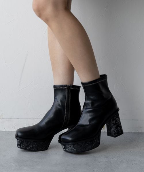 ガラソールチャンキーブーツ ガラソールチャンキーブーツ(HARE)（ブーツ）｜HARE（ハレ）の