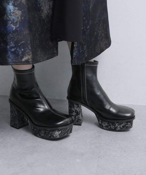 HARE（ハレ）の「ガラソールチャンキーブーツ（）」 - WEAR