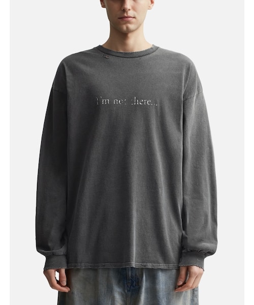 ANCELLM（アンセルム）の「Im Not There Dyed Long Sleeve T-shirt（その他・メンズ・Black）」の3枚目の写真
