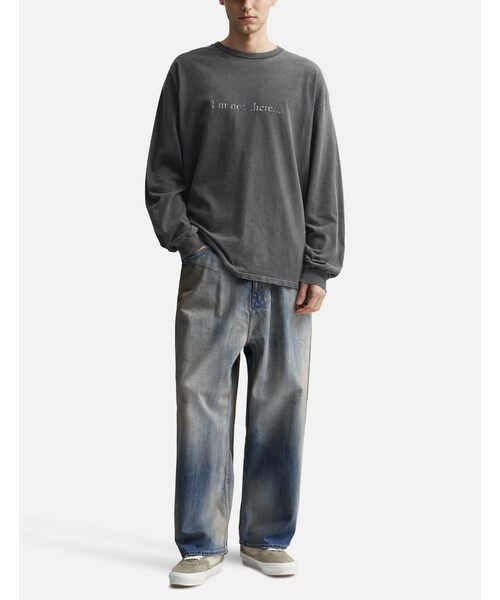 ANCELLM（アンセルム）の「Im Not There Dyed Long Sleeve T-shirt（その他・メンズ・Black）」の5枚目の写真