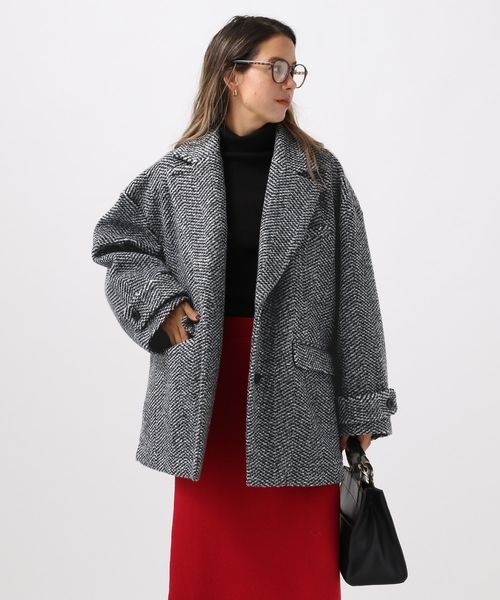 新品　BAYFLOW ウーリージャコット グレー　M ジャケット　コート BAYFLOW（ベイフロー）の「[軽い着心地]ウーリージャコット（）」 - WEAR