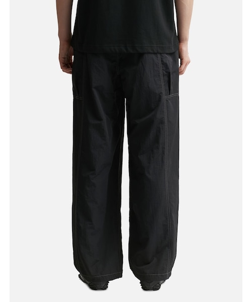crinkled nylon pants