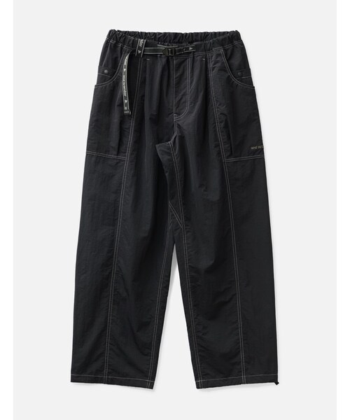 crinkled nylon pants