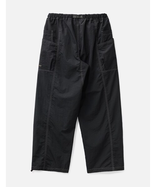 crinkled nylon pants