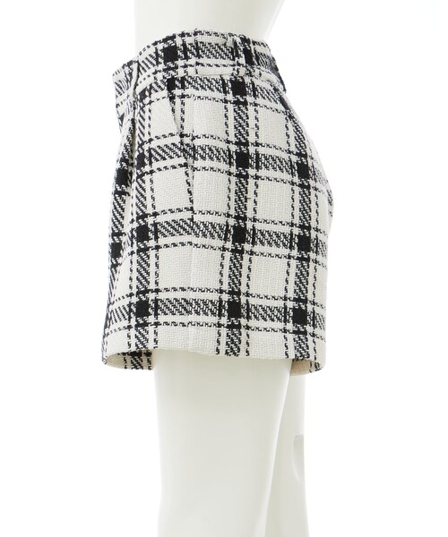 Y's モノトーンチェック柄 キュロットパンツ INGNI（イング）の「チェック柄キュロットパンツ（）」 - WEAR