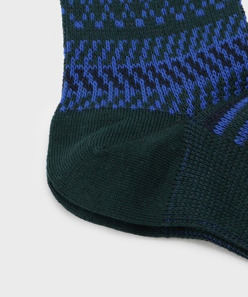 TAKEO KIKUCHI（タケオキクチ）の「フェアアイルソックス（レッグウェア・メンズ・グリーン(524)/ブラウン(543)/ライトベージュ(551)・00）」の7枚目の写真