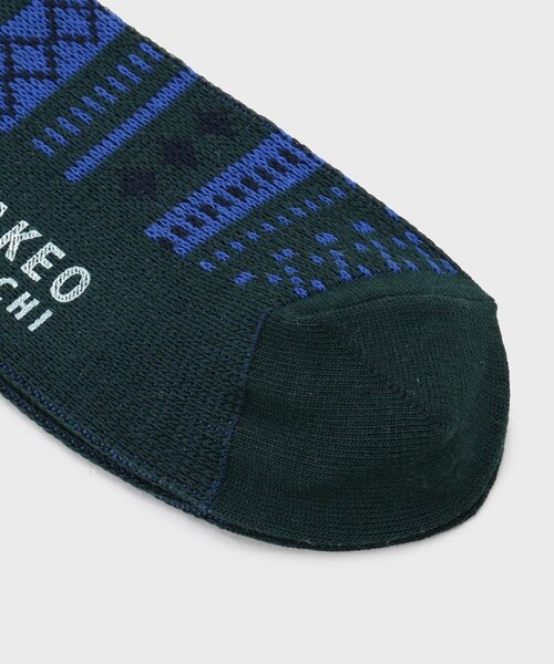 TAKEO KIKUCHI（タケオキクチ）の「フェアアイルソックス（レッグウェア・メンズ・グリーン(524)/ブラウン(543)/ライトベージュ(551)・00）」の6枚目の写真