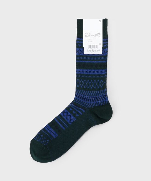 TAKEO KIKUCHI（タケオキクチ）の「フェアアイルソックス（レッグウェア・メンズ・グリーン(524)/ブラウン(543)/ライトベージュ(551)・00）」の5枚目の写真