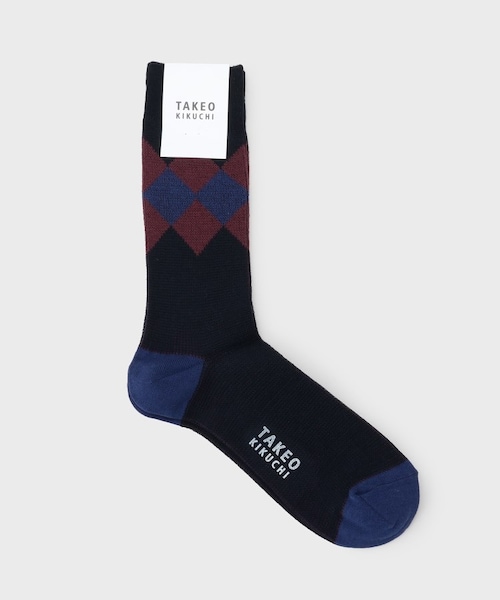 TAKEO KIKUCHI（タケオキクチ）の「アーガイルソックス（レッグウェア・メンズ・チャコールグレー(513)/ベージュ(552)/ネイビー(594)・00）」の3枚目の写真
