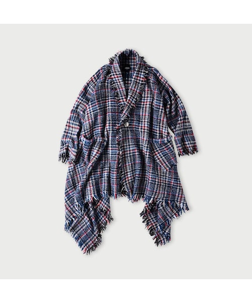 (新品未使用) 45R インドメリノ ポンチョ ロング コート 45R（フォーティファイブアール）の「インドメリノのポンチョロング