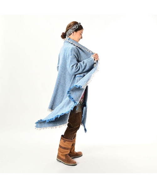 45R（フォーティファイブアール）の「インドメリノのポンチョロング