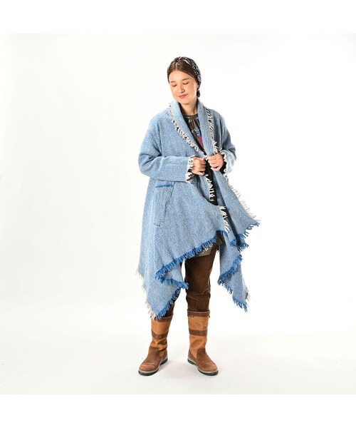 45R（フォーティファイブアール）の「インドメリノのポンチョロング