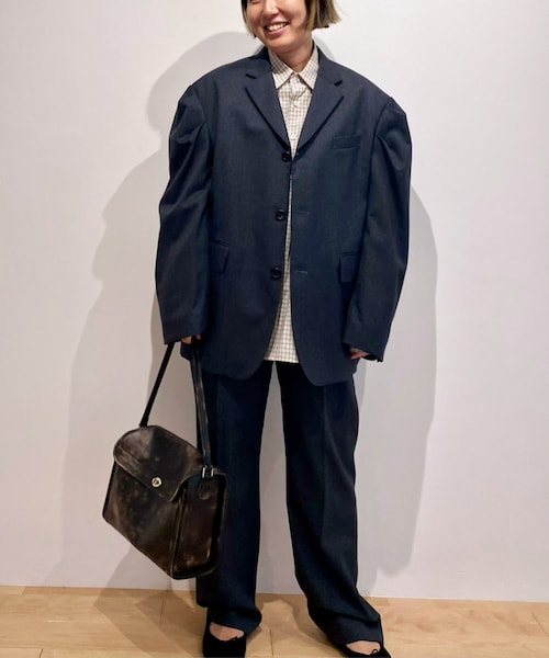 LEATHER FLAP BIG BAG レザーフラップビッグバッグ（ショルダー