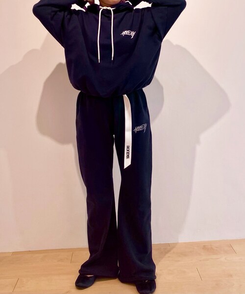 POLYCON SWEAT FLARE PANTS