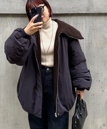 DISCOAT（ディスコート）の「【小顔効果/リバーシブル】ビッグカラー