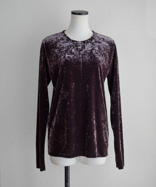 Marient(マリエント)の「ベロアTOPS(Tシャツ/カットソー・レディース・ブラック/ブラウン/グレー・FREE)」の2枚目の写真