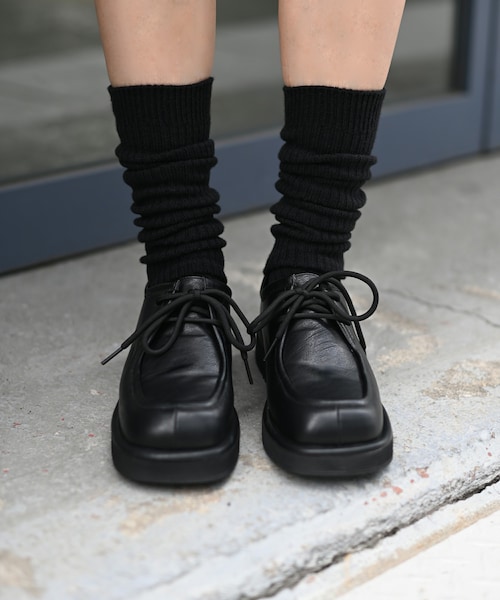 Marient(マリエント)の「Lace up loafers(ローファー・レディース・ブラック・23.0/23.5/24.0/24.5)」の1枚目の写真