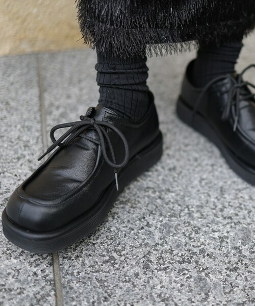Marient(マリエント)の「Lace up loafers(ローファー・レディース・ブラック・23.0/23.5/24.0/24.5)」の4枚目の写真