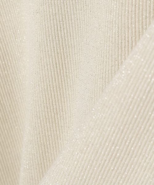 JEANASIS（ジーナシス）の「ソフトラメリブUネックLS TEE（トップス・ホワイト系その他(08)/ブラック系その他(09)・FREE）」の10枚目の写真