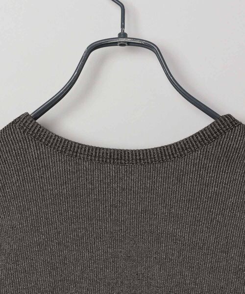 JEANASIS（ジーナシス）の「ソフトラメリブUネックLS TEE（トップス・ホワイト系その他(08)/ブラック系その他(09)・FREE）」の8枚目の写真