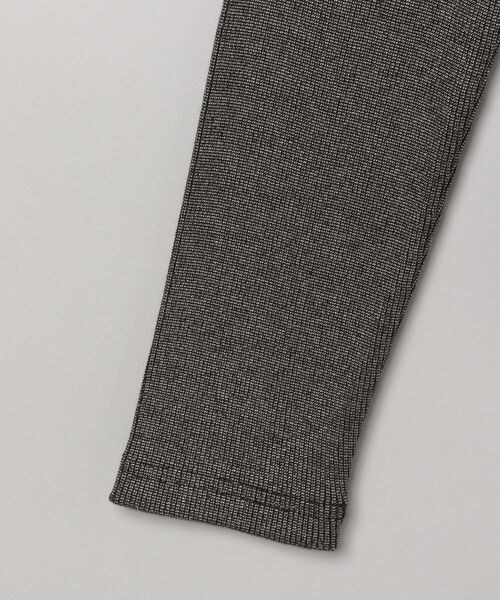 JEANASIS（ジーナシス）の「ソフトラメリブUネックLS TEE（トップス・ホワイト系その他(08)/ブラック系その他(09)・FREE）」の6枚目の写真