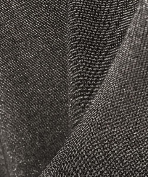 JEANASIS（ジーナシス）の「ソフトラメリブUネックLS TEE（トップス・ホワイト系その他(08)/ブラック系その他(09)・FREE）」の9枚目の写真