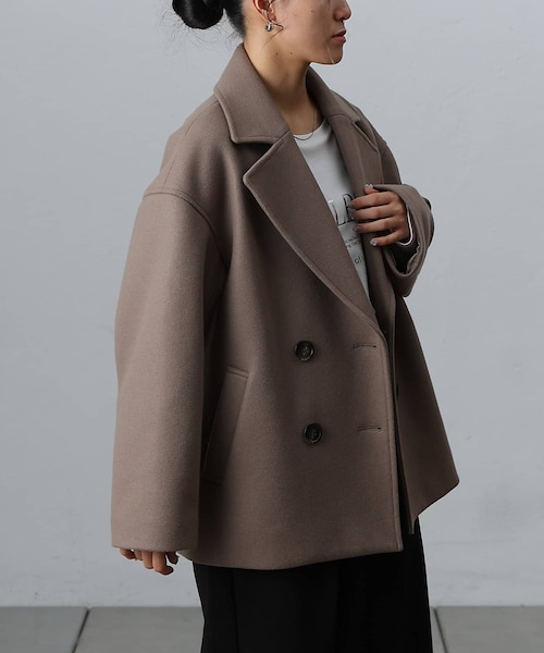 COLONY 2139（コロニートゥーワンスリーナイン）の「テックウールPコート（ピーコート・レディース・ネイビー/モカ/グレー/ブラック・S/M）」の4枚目の写真
