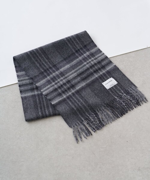 T.I.B Brushed Scarf Check